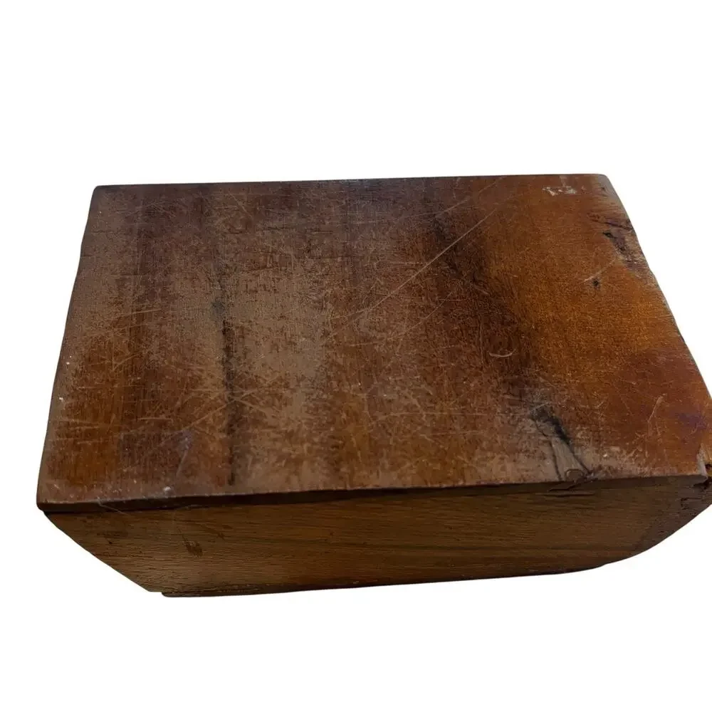 Marquetry Playing Cards Box Two Decks of Cards Aces Rustic Repair Vintage Gamble